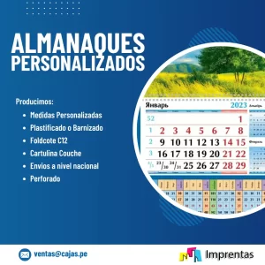 Venta de Almanaques Personalizados