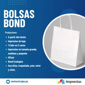 Bolsas Bond Personalizadas