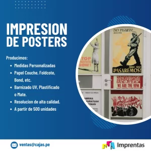 Impresion de Posters por Mayor