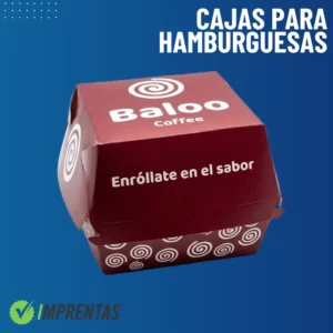 caja de hamburguesa