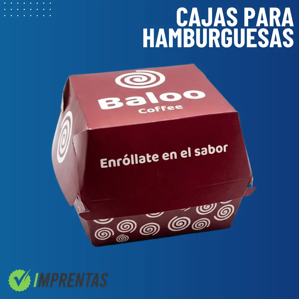caja de hamburguesa