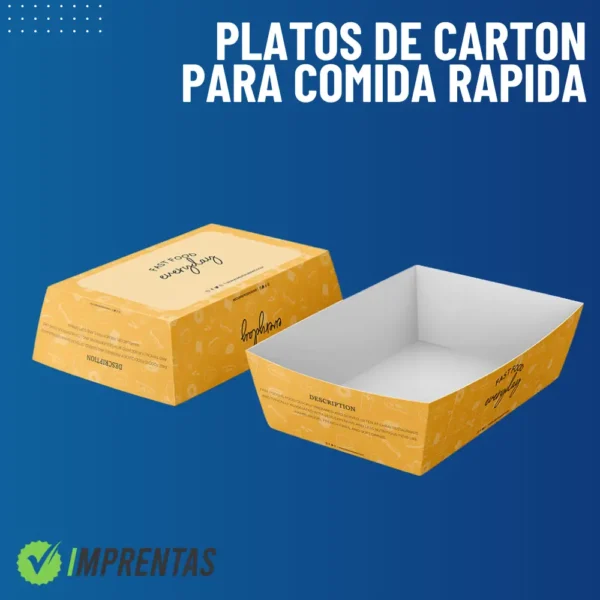 bandejas fast food